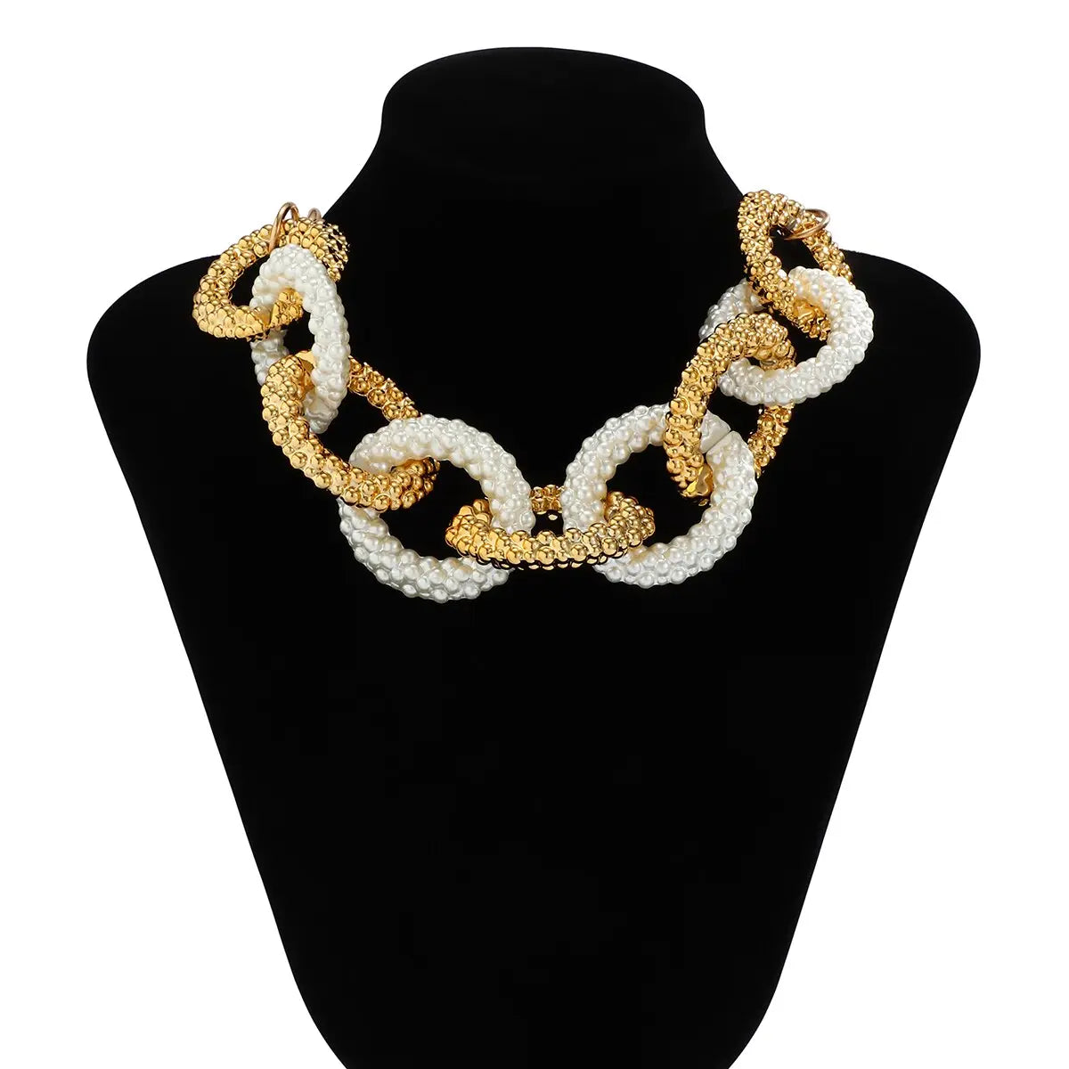 CCB Material Exaggerated Big Choker Necklace Collar for Women Hiphop Chunky Chain Necklace nowadaysfashion