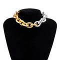 CCB Material Exaggerated Big Choker Necklace Collar for Women Hiphop Chunky Chain Necklace nowadaysfashion