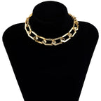 CCB Material Exaggerated Big Choker Necklace Collar for Women Hiphop Chunky Chain Necklace nowadaysfashion