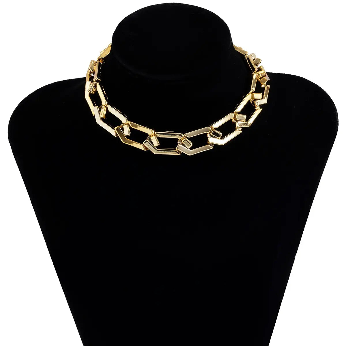 CCB Material Exaggerated Big Choker Necklace Collar for Women Hiphop Chunky Chain Necklace nowadaysfashion