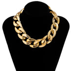 CCB Material Exaggerated Big Choker Necklace Collar for Women Hiphop Chunky Chain Necklace nowadaysfashion