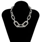CCB Material Exaggerated Big Choker Necklace Collar for Women Hiphop Chunky Chain Necklace nowadaysfashion