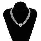 CCB Material Exaggerated Big Choker Necklace Collar for Women Hiphop Chunky Chain Necklace nowadaysfashion