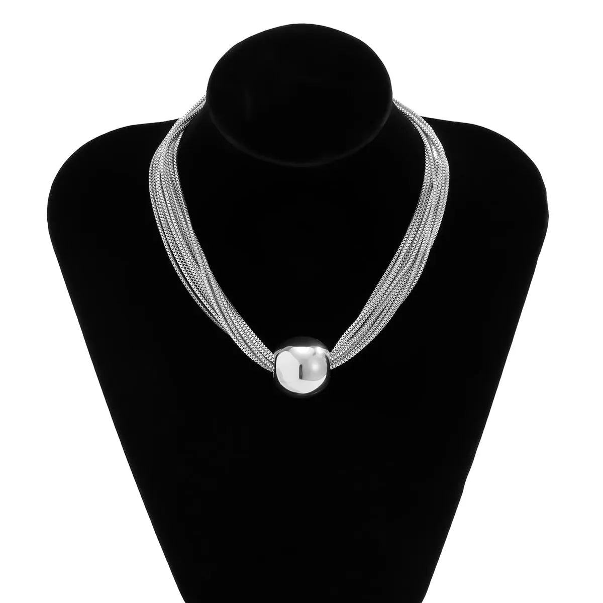 CCB Material Exaggerated Big Choker Necklace Collar for Women Hiphop Chunky Chain Necklace nowadaysfashion
