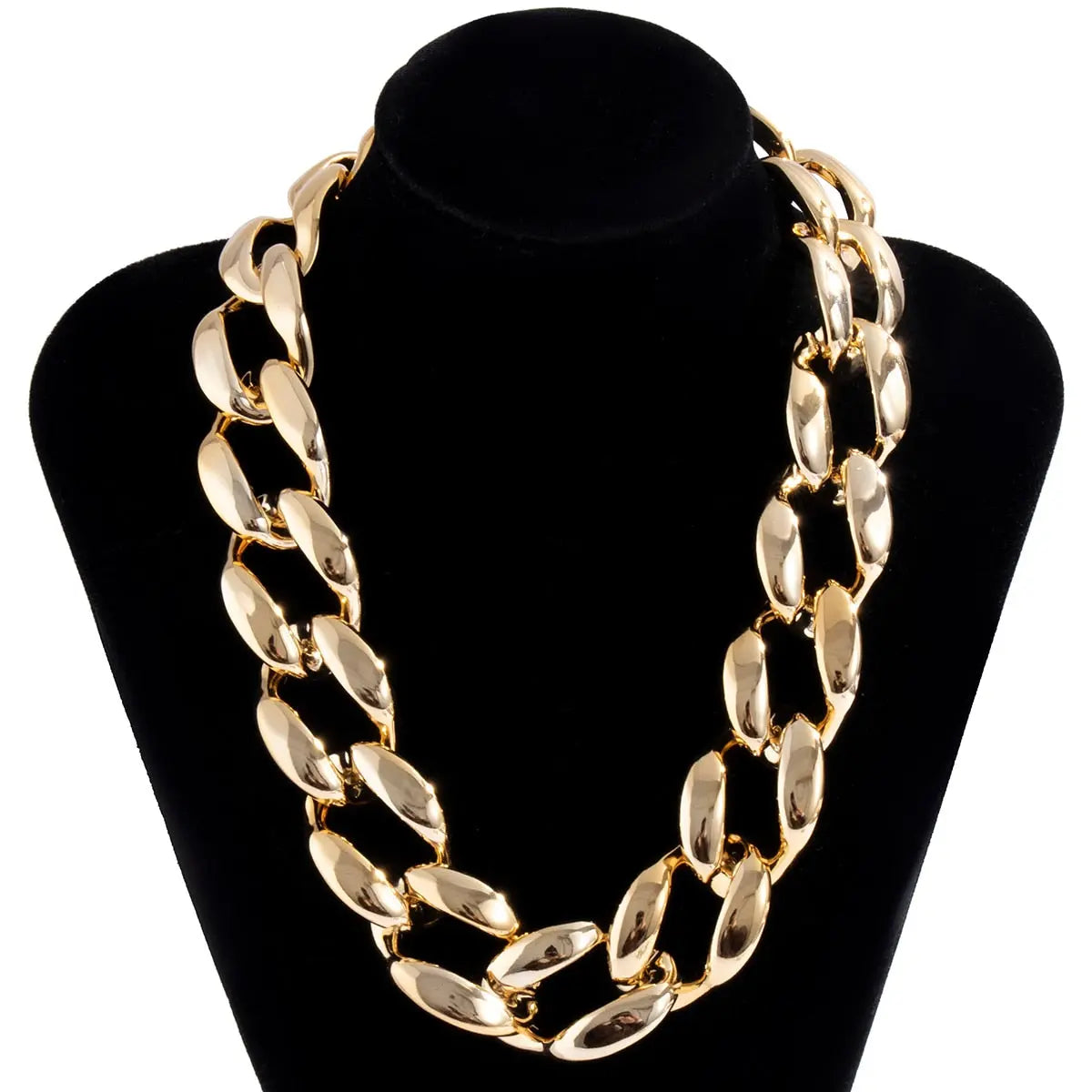 CCB Material Exaggerated Big Choker Necklace Collar for Women Hiphop Chunky Chain Necklace nowadaysfashion