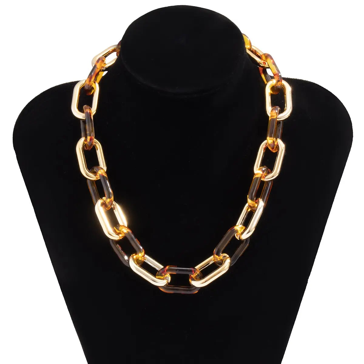 CCB Material Exaggerated Big Choker Necklace Collar for Women Hiphop Chunky Chain Necklace nowadaysfashion