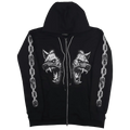 Cerberus Zip Up Hoodie Black Any Means Necessary Clothing