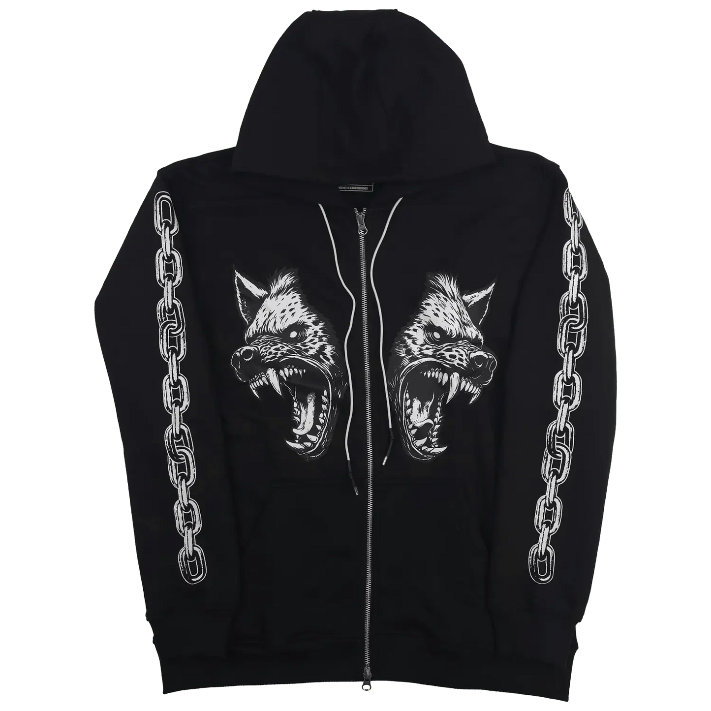 Cerberus Zip Up Hoodie Black - Blade & Thread