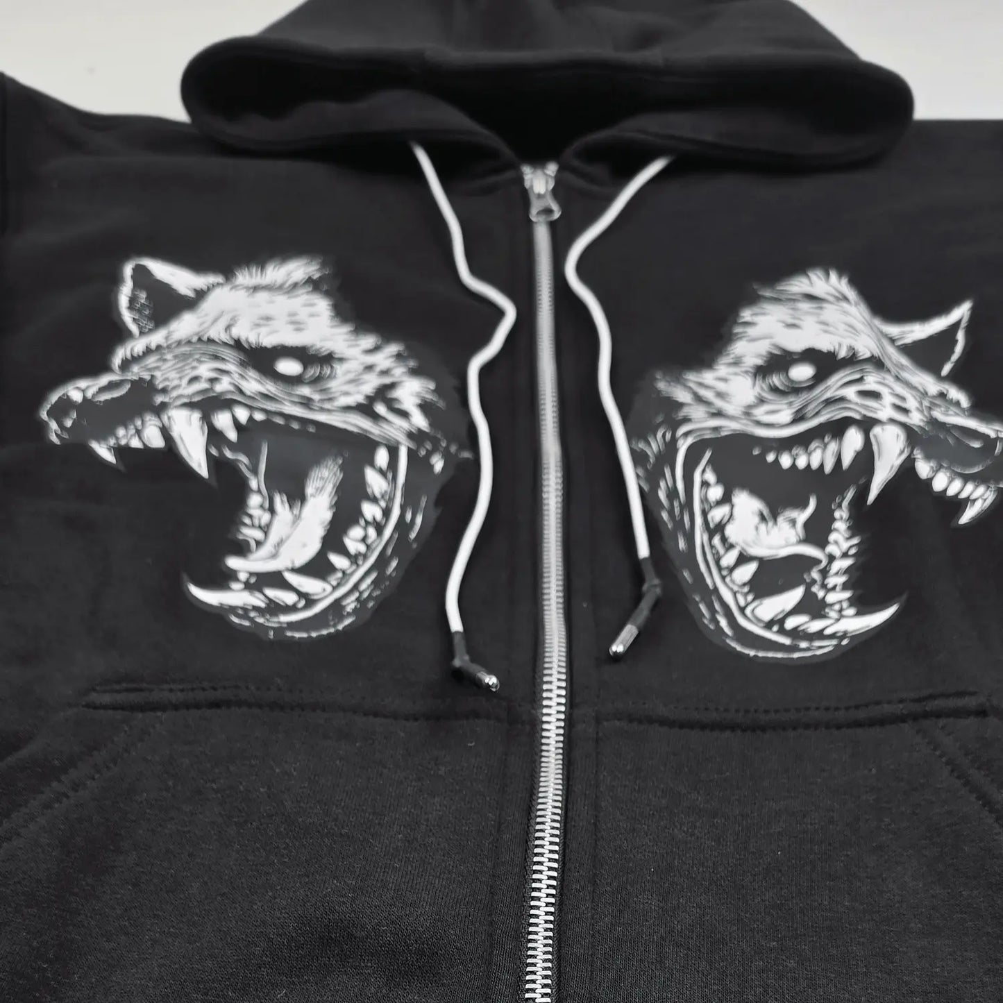 Cerberus Zip Up Hoodie Black - Blade & Thread