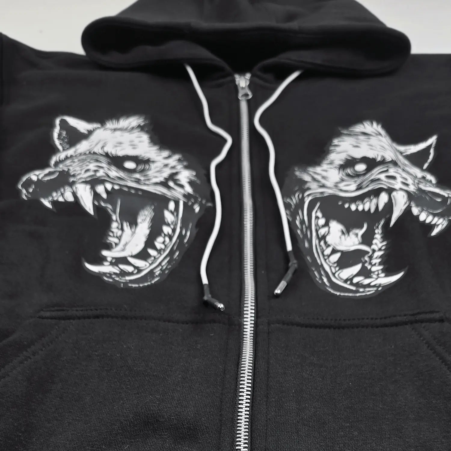 Cerberus Zip Up Hoodie Black - Blade & Thread
