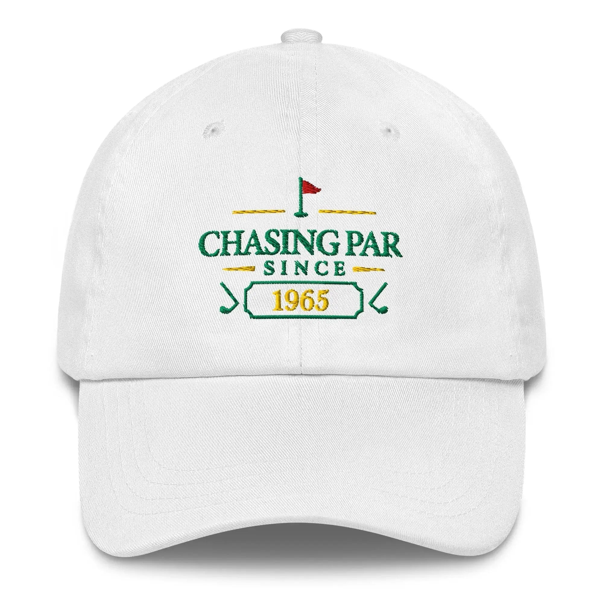 Chasing Par Since "Year" - Custom Dad hat Golfer Paradise