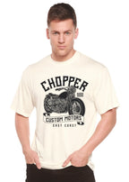 Chopper Custom Motors Men's Bamboo Viscose/Organic Cotton Short Sleeve Graphic T-Shirt Spun Bamboo
