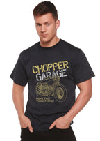 Chopper Garage Men's Bamboo Viscose/Organic Cotton Short Sleeve Graphic T-Shirt Spun Bamboo