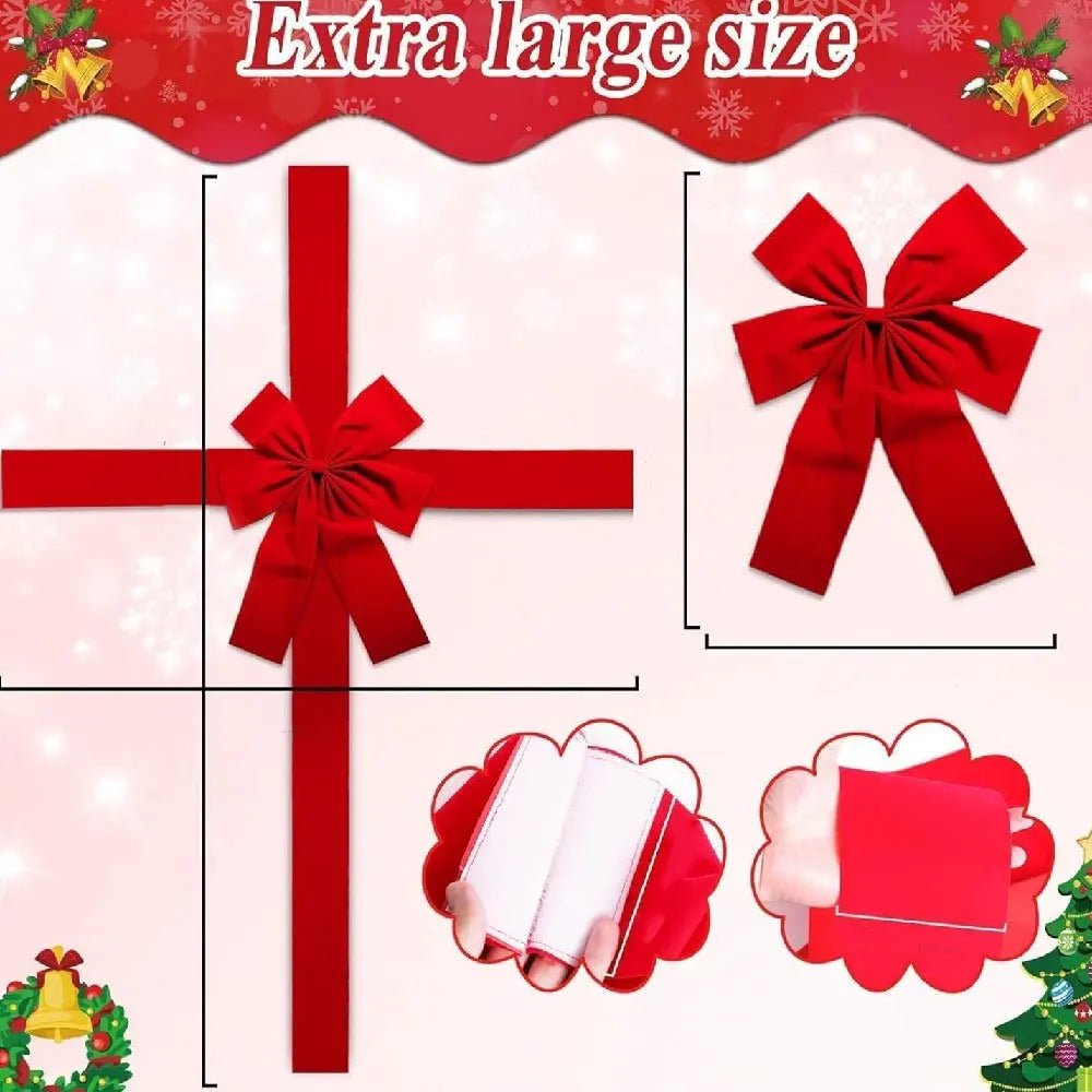 Christmas Door Hanging Bow Ribbon - Blade & Thread