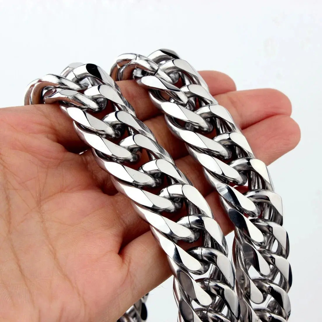 chunky silver necklace - Blade & Thread