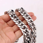 chunky silver necklace nowadaysfashion