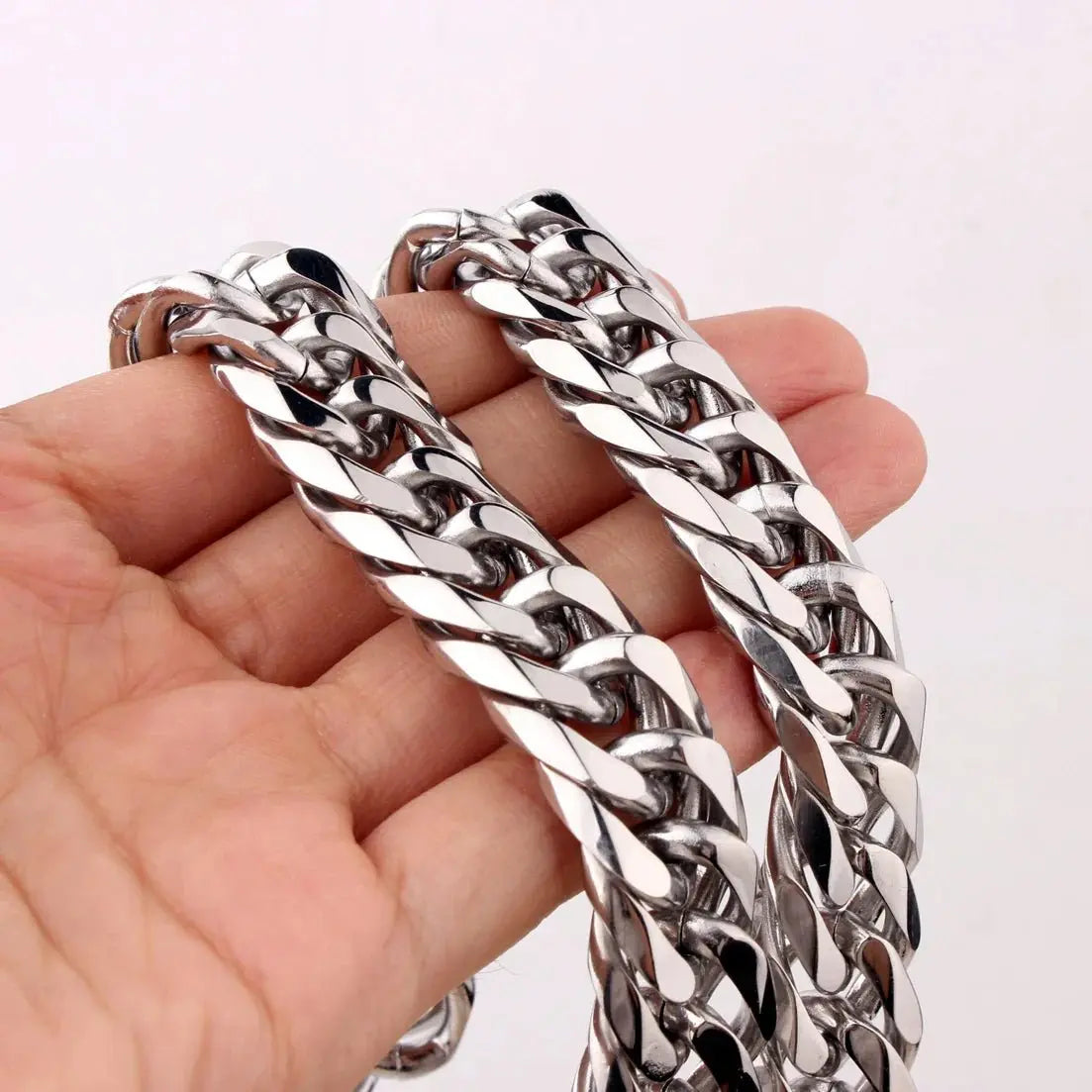 chunky silver necklace - Blade & Thread