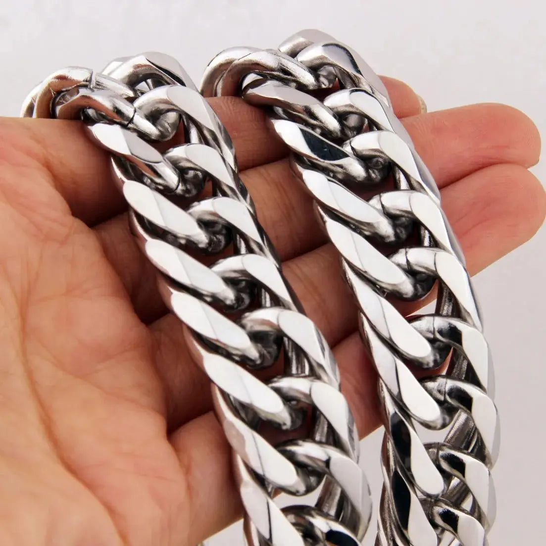 chunky silver necklace - Blade & Thread