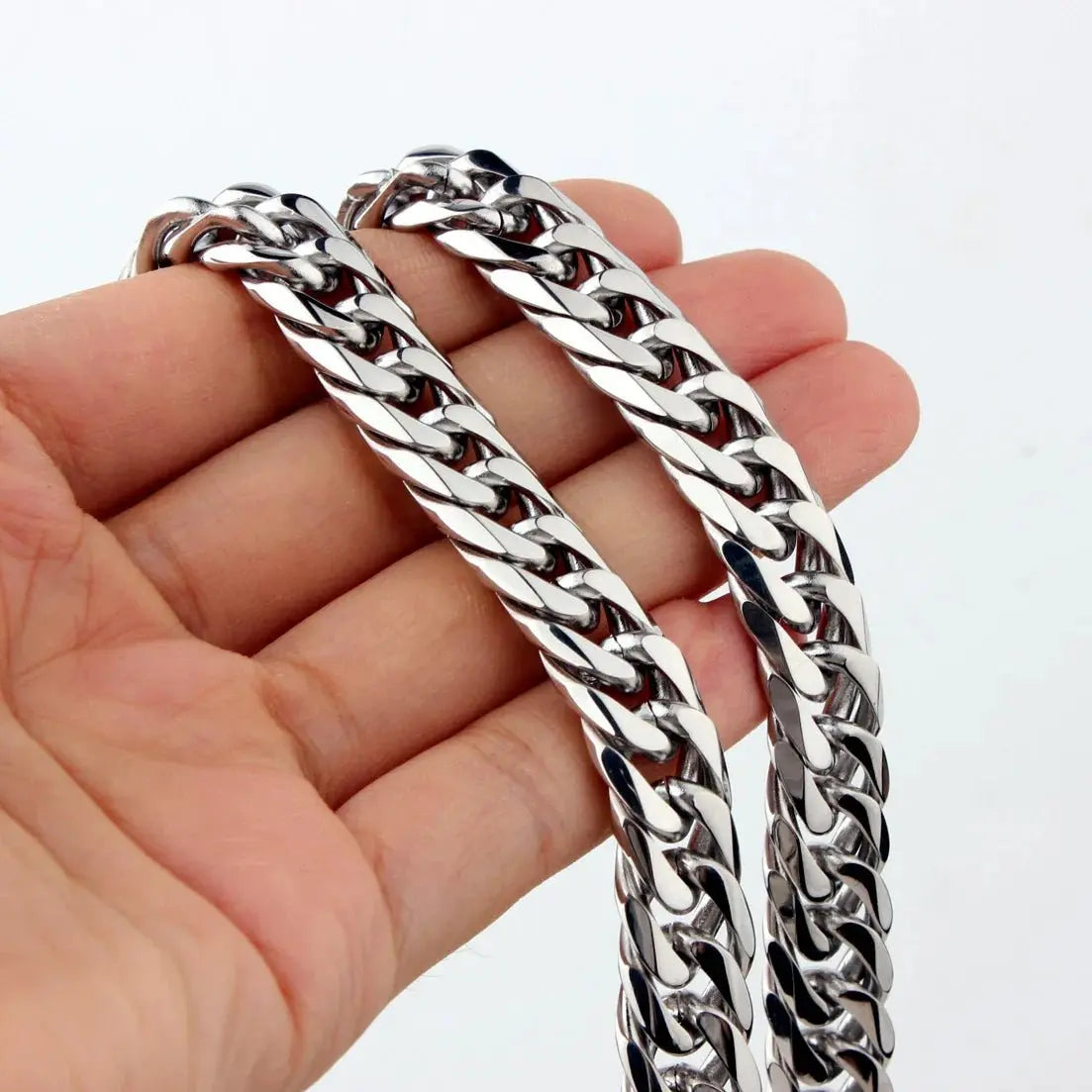 chunky silver necklace - Blade & Thread