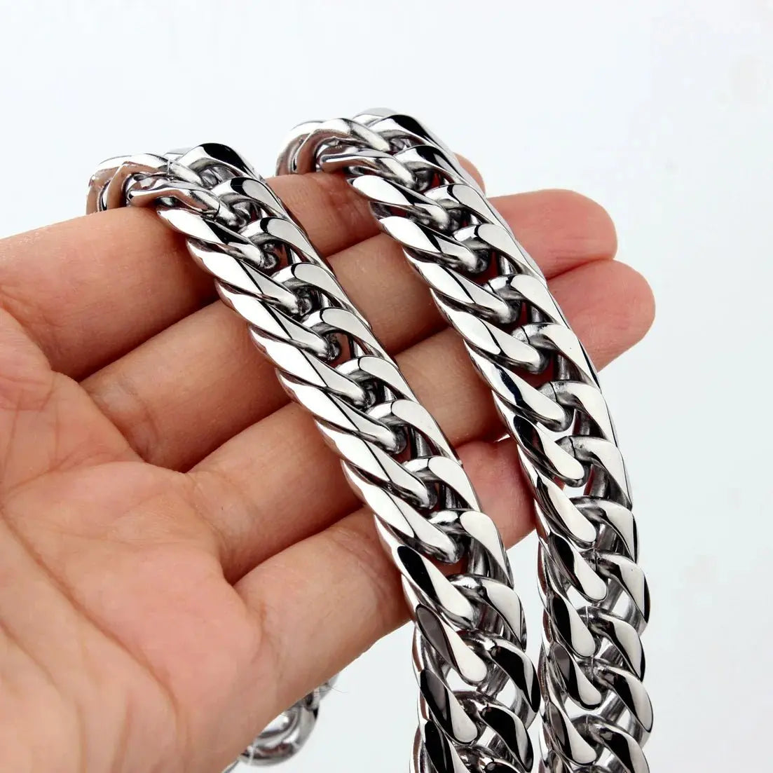 chunky silver necklace - Blade & Thread