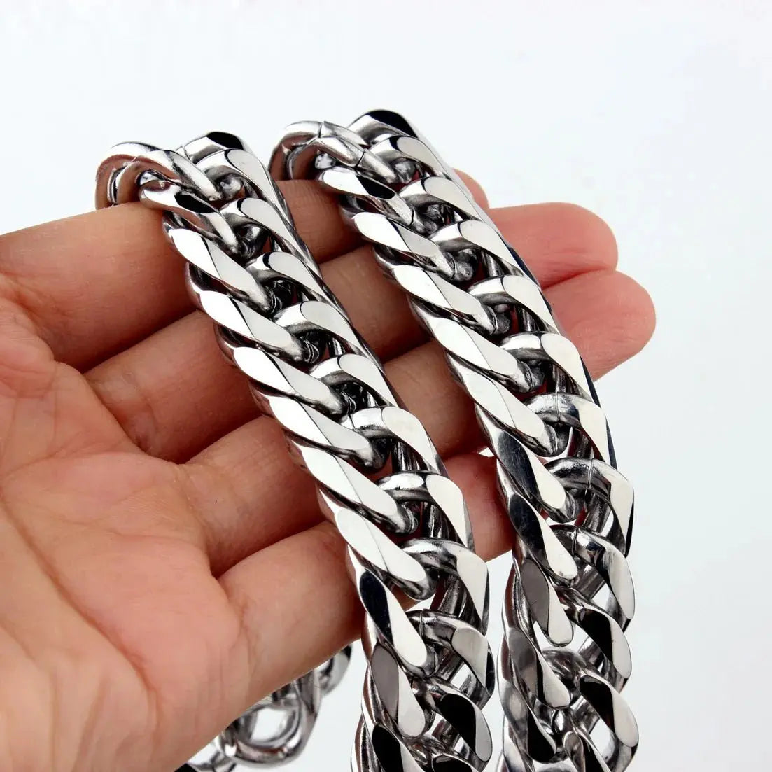 chunky silver necklace - Blade & Thread