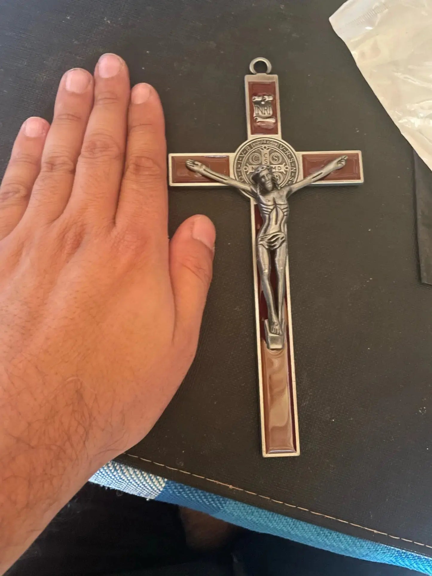 Church Relics Jesus on the Stand Cross Wall Crucifix - Blade & Thread