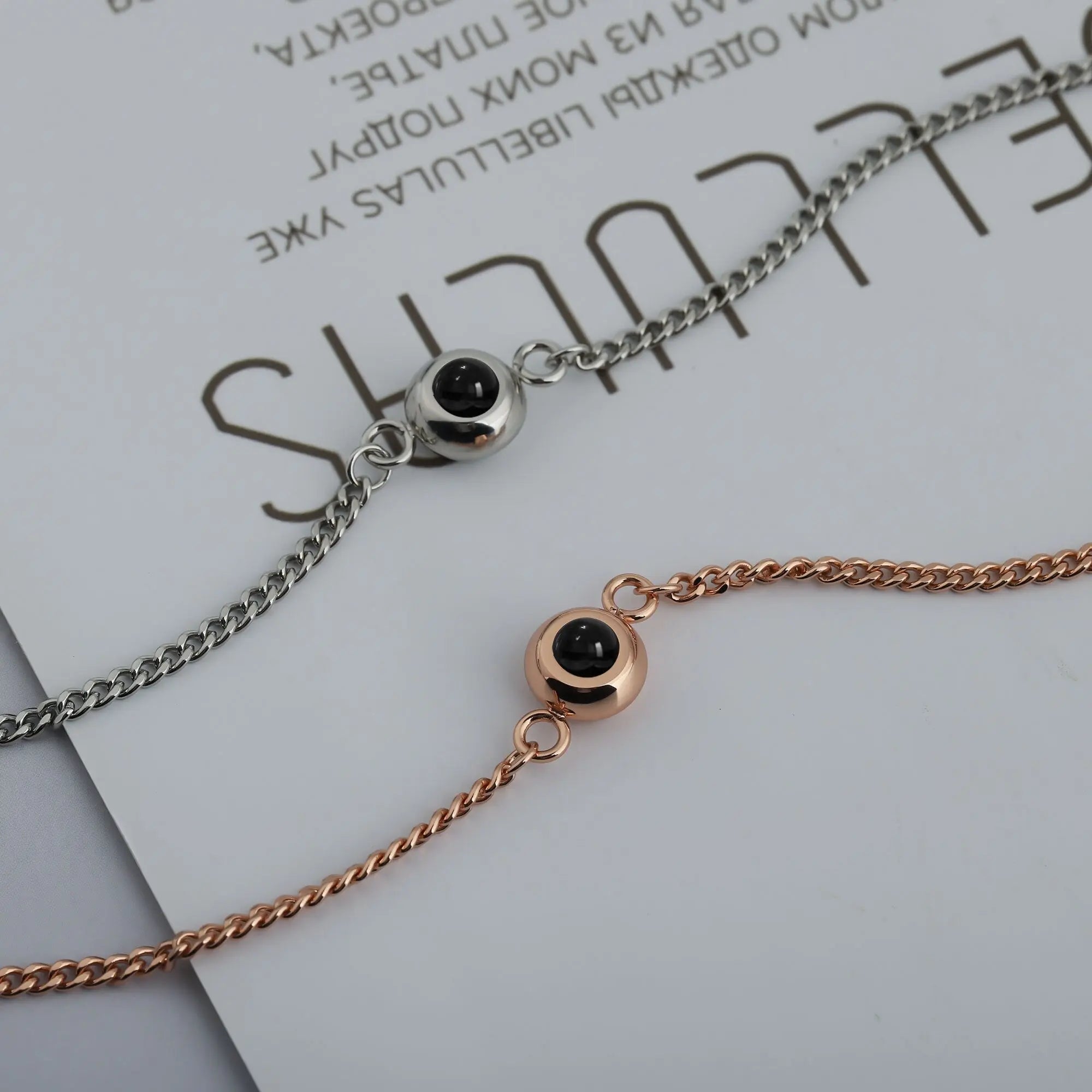 Circle Photo Projection Bracelets Personalized Custom Photo Bracelet Memorial Gift nowadaysfashion