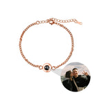 Circle Photo Projection Bracelets Personalized Custom Photo Bracelet Memorial Gift nowadaysfashion