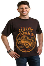 Classic Garage Men's Bamboo Viscose/Organic Cotton Short Sleeve Graphic T-Shirt Spun Bamboo