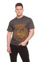 Classic Garage Men's Bamboo Viscose/Organic Cotton Short Sleeve Graphic T-Shirt Spun Bamboo