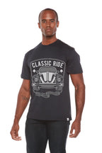 Classic Ride Men's Bamboo Viscose/Organic Cotton Short Sleeve Graphic T-Shirt Spun Bamboo