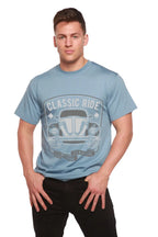 Classic Ride Men's Bamboo Viscose/Organic Cotton Short Sleeve Graphic T-Shirt Spun Bamboo