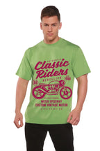 Classic Riders Men's Bamboo Viscose/Organic Cotton Short Sleeve Graphic T-Shirt Spun Bamboo