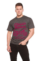 Classic Riders Men's Bamboo Viscose/Organic Cotton Short Sleeve Graphic T-Shirt Spun Bamboo