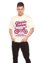 Classic Riders Men's Bamboo Viscose/Organic Cotton Short Sleeve Graphic T-Shirt Spun Bamboo