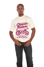 Classic Riders Men's Bamboo Viscose/Organic Cotton Short Sleeve Graphic T-Shirt Spun Bamboo