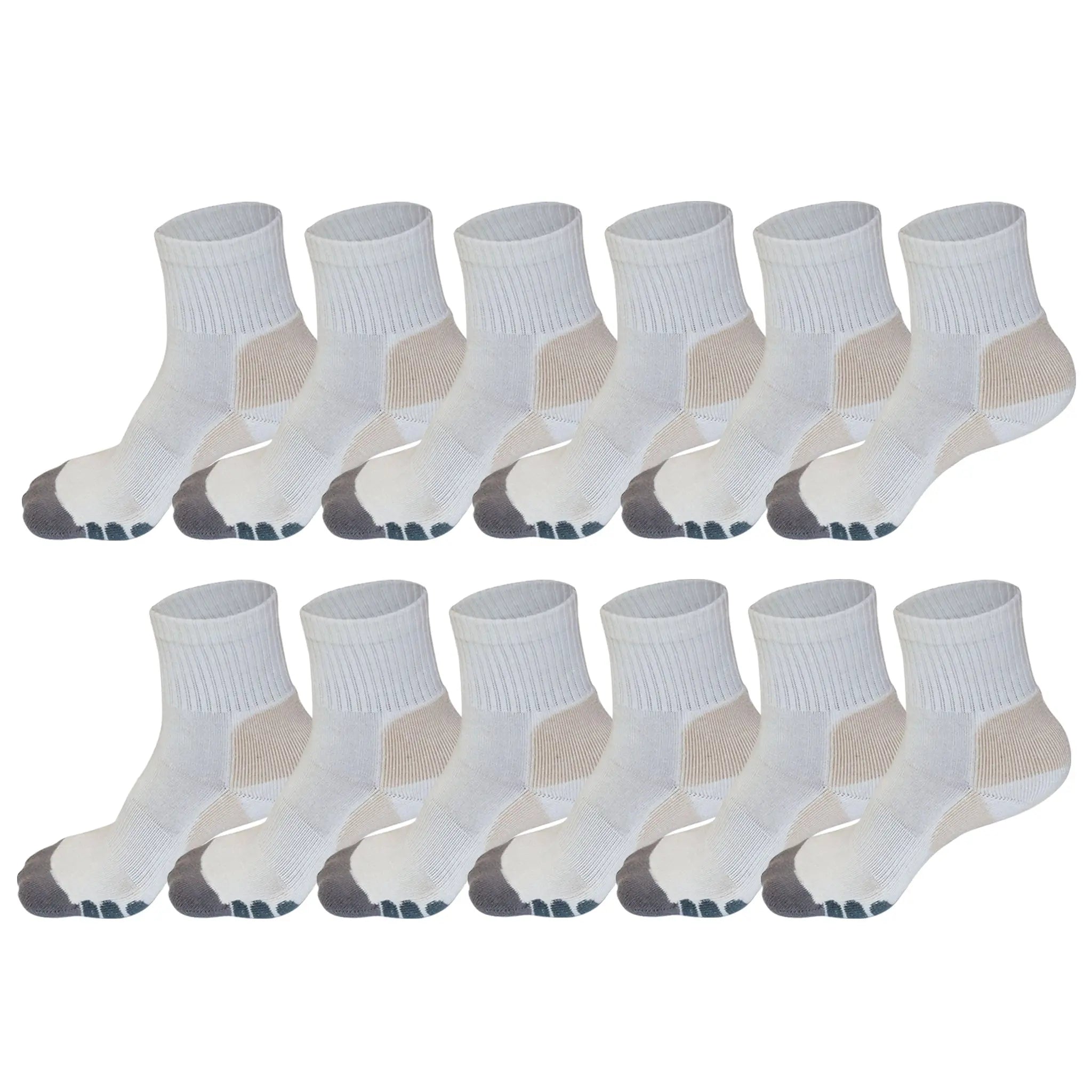Clearance High Performance 2/4 Crew Bamboo Viscose Socks in Small Spun Bamboo