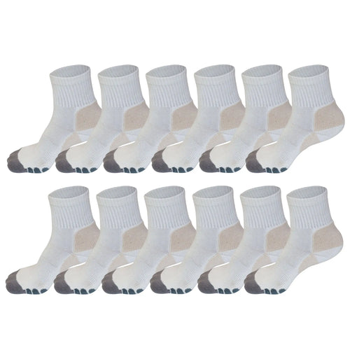 Clearance High Performance 2/4 Crew Bamboo Viscose Socks in Small Spun Bamboo