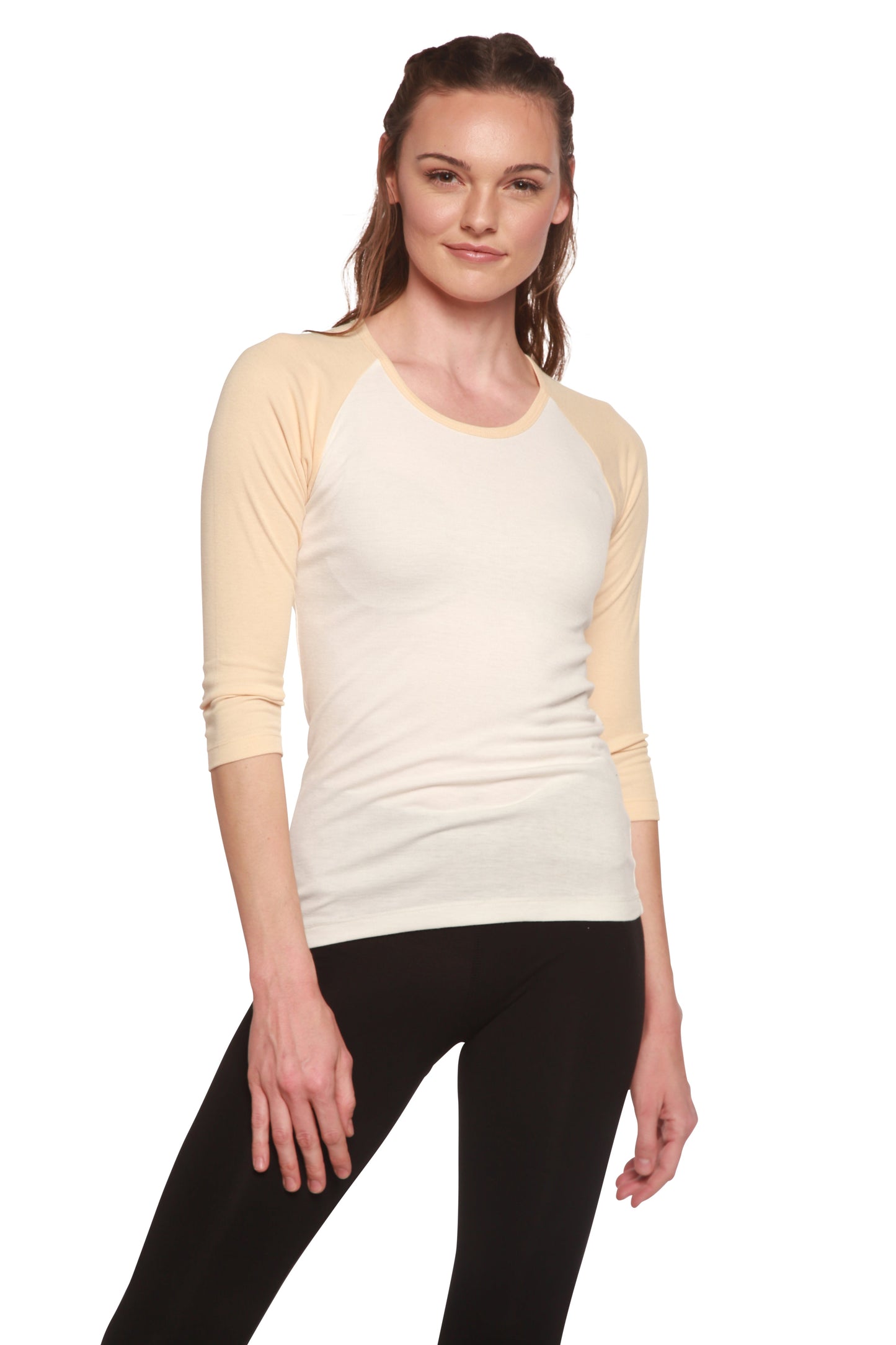 Clearance Women's Bamboo Viscose/Sorona 3/4 Sleeve T-Shirt Spun Bamboo