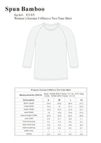 Clearance Women's Bamboo Viscose/Sorona 3/4 Sleeve T-Shirt Spun Bamboo