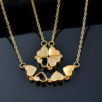 clover necklace gold nowadaysfashion
