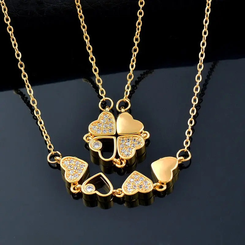clover necklace gold nowadaysfashion