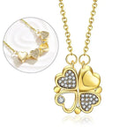 clover necklace gold nowadaysfashion
