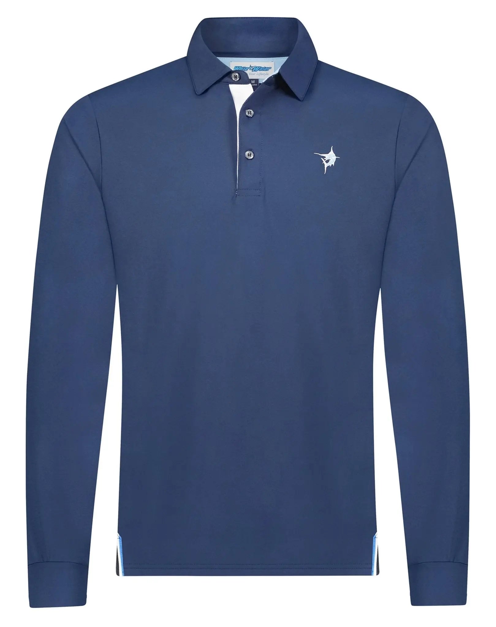 Coast Long Sleeve Polo White Water Life