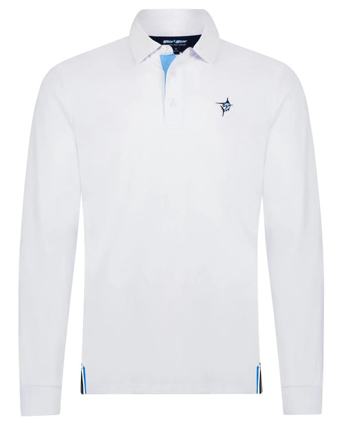 Coast Long Sleeve Polo White Water Life