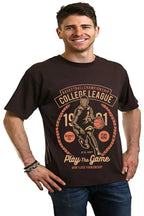 College League Men's Bamboo Viscose/Organic Cotton Short Sleeve Graphic T-Shirt Spun Bamboo
