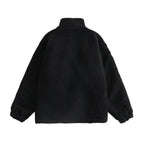 Color Block Patchwork Cotton Thick Warm Varsity Fuzzy Coat Jackets nowadaysfashion