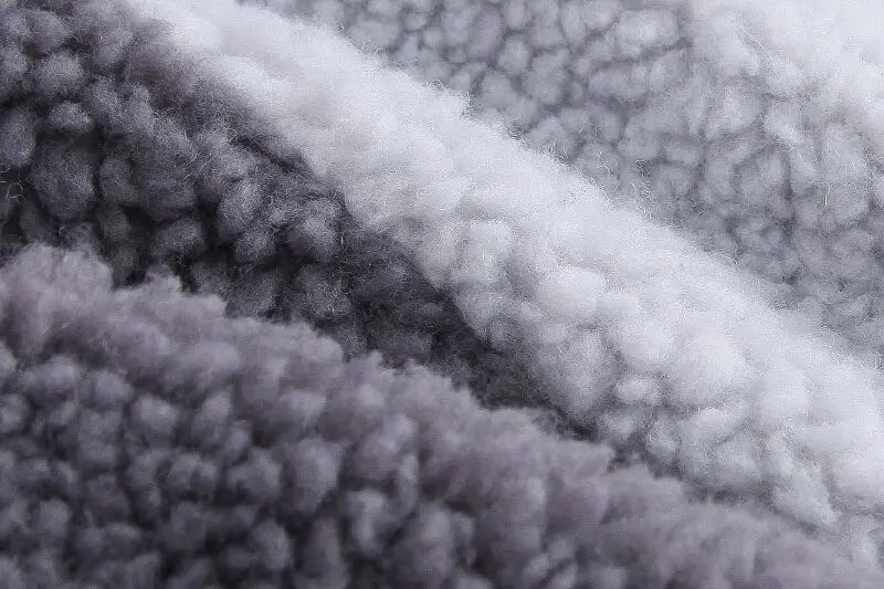 Color Block Patchwork Cotton Thick Warm Varsity Fuzzy Coat Jackets - Blade & Thread