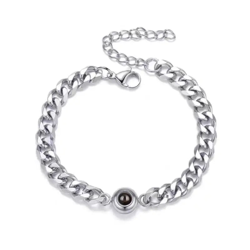Color projection Cuban bracelet - Blade & Thread