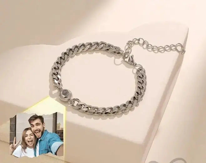 Color projection Cuban bracelet - Blade & Thread